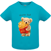 Eco-Friendly French Fries Bear Baby T-shirt