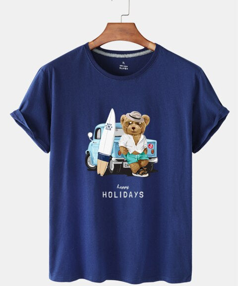 Eco-Friendly Beach Bear T-shirt