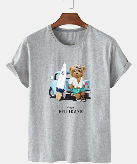 Eco-Friendly Beach Bear T-shirt