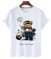 Eco-Friendly Police Officer Bear T-shirt