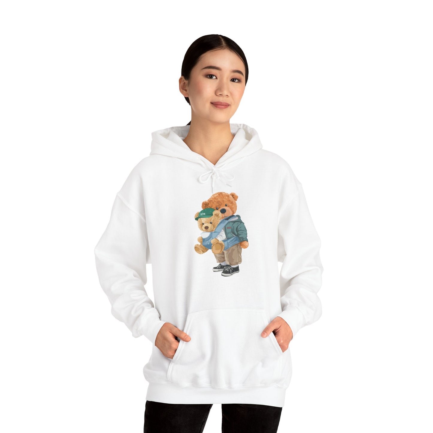 Eco-Friendly Son and Dad Bear Hoodie