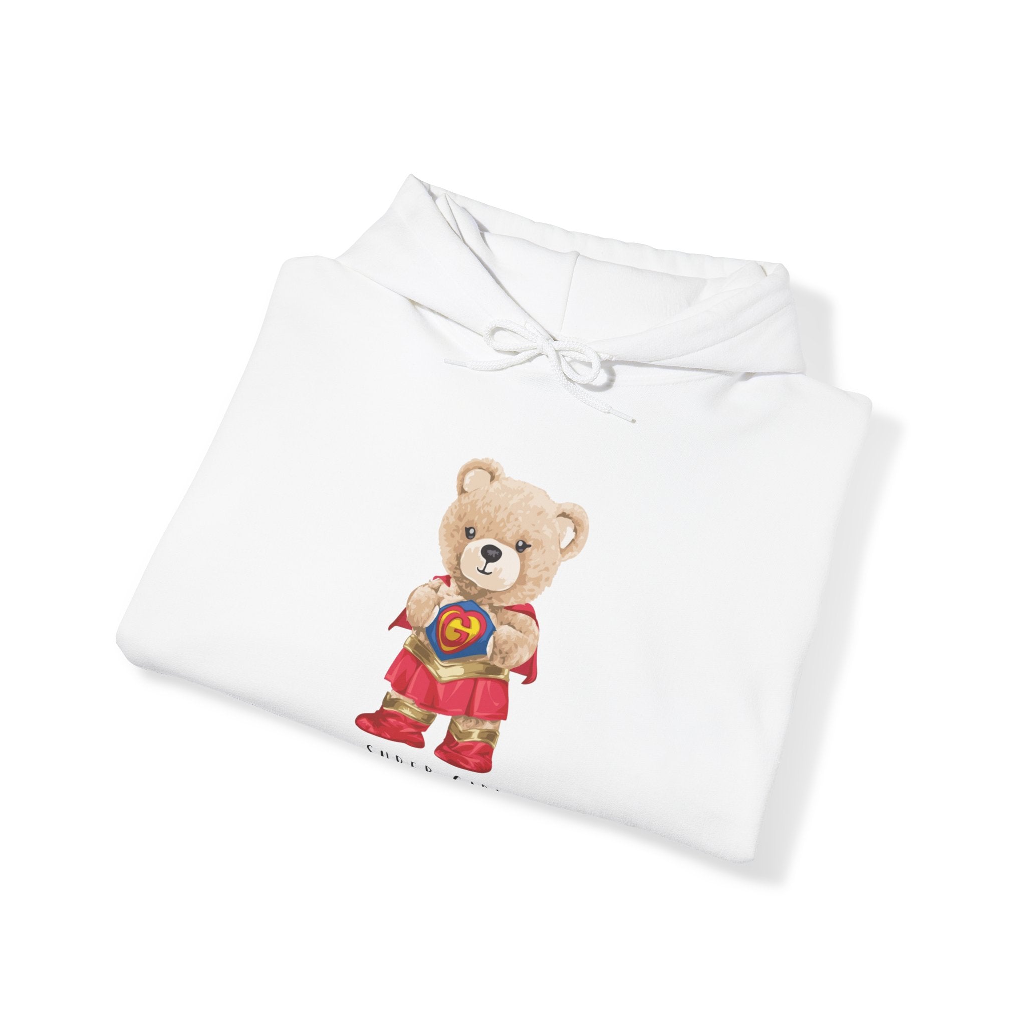 Eco-Friendly Super Girl Bear Hoodie