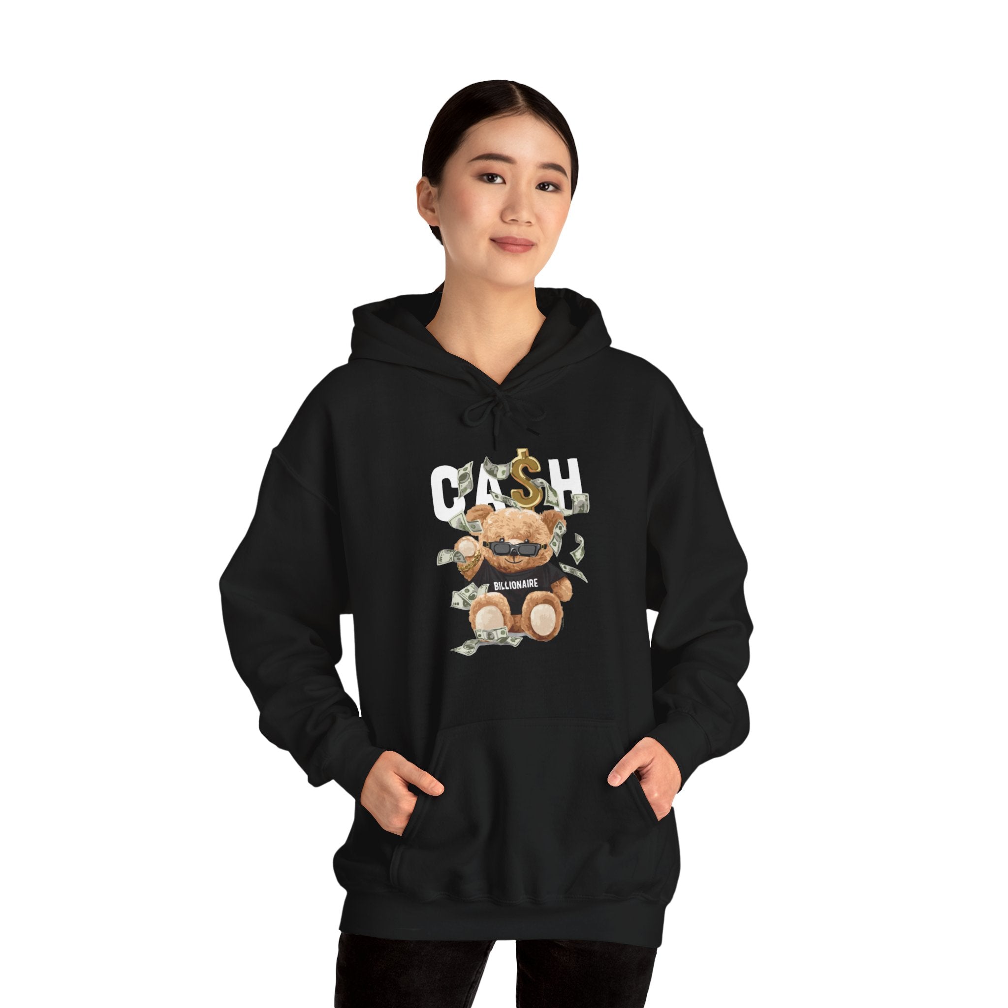 Eco-Friendly Cash Bear Hoodie
