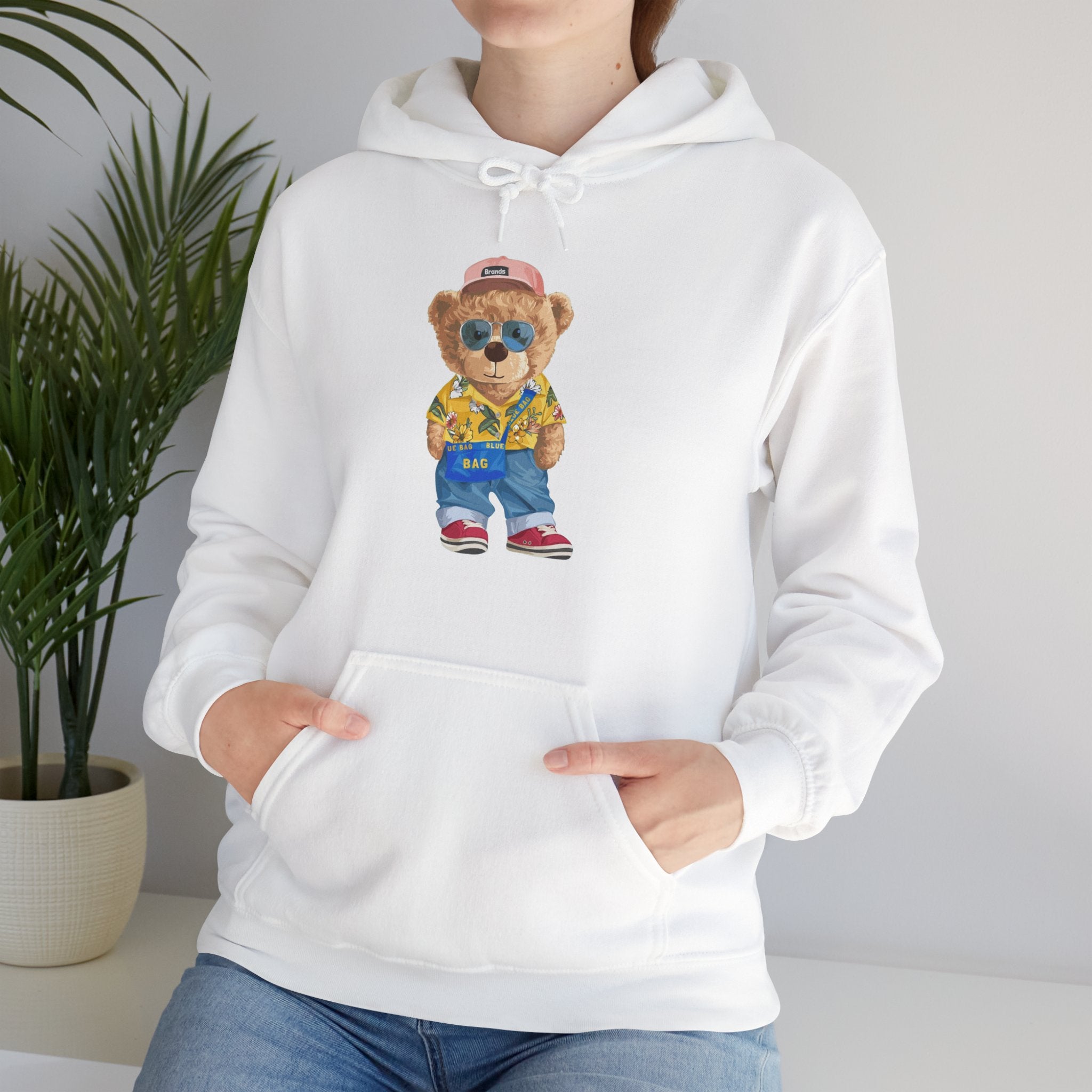 Eco-Friendly Colorful Bear Hoodie