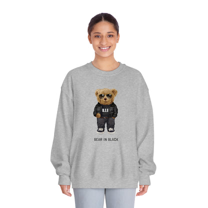 Eco-Friendly Bear in Black Pullover
