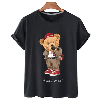 Eco-Friendly Camera Bear T-shirt
