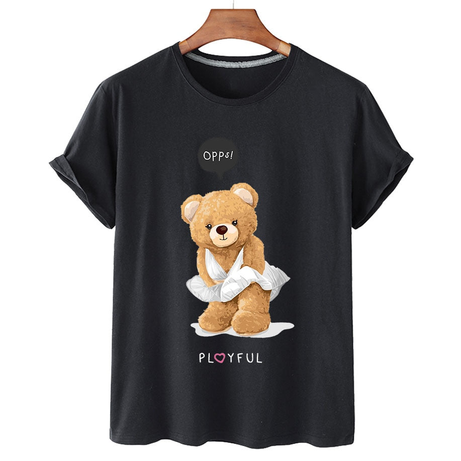 Eco-Friendly Playful Bear T-shirt