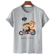 Eco-Friendly Motorbike Rockers Bear T-shirt