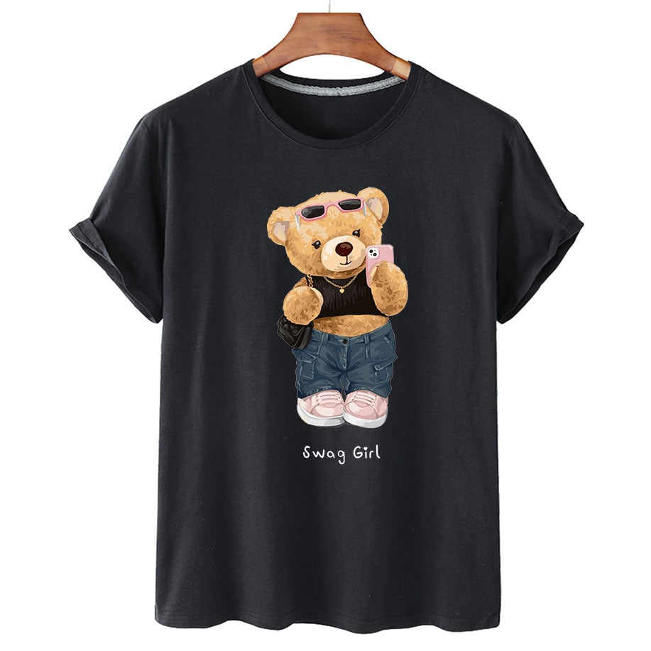 Eco-Friendly Swag Girl Bear T-shirt