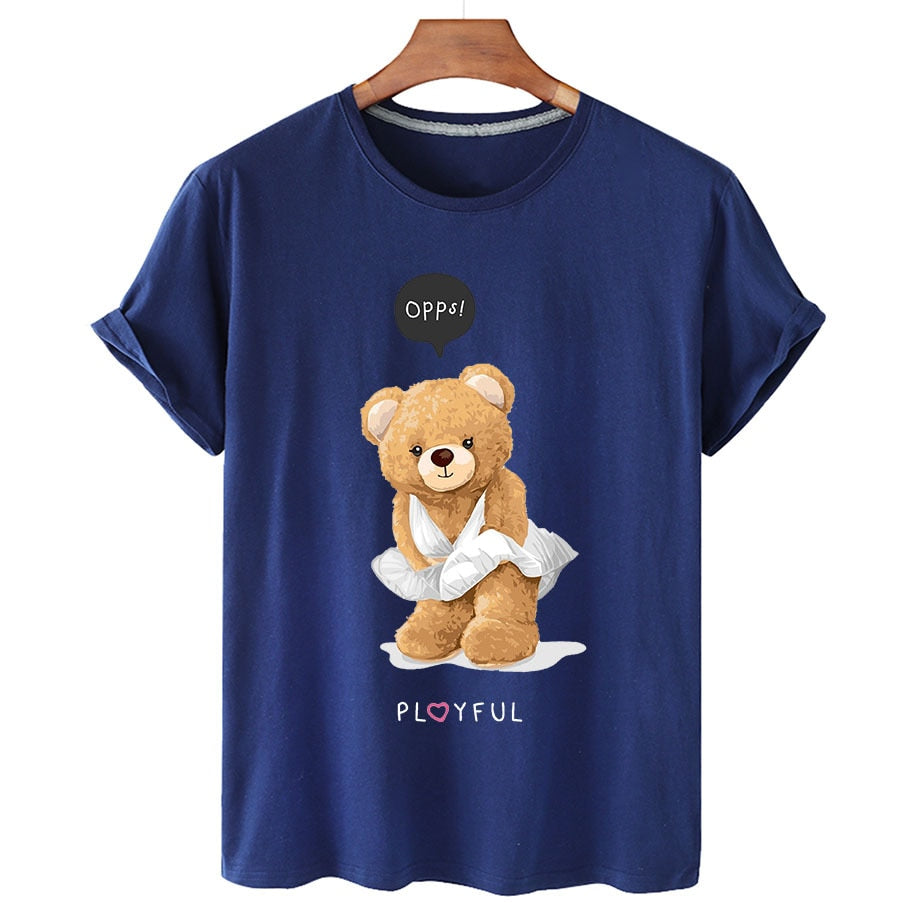 Eco-Friendly Playful Bear T-shirt