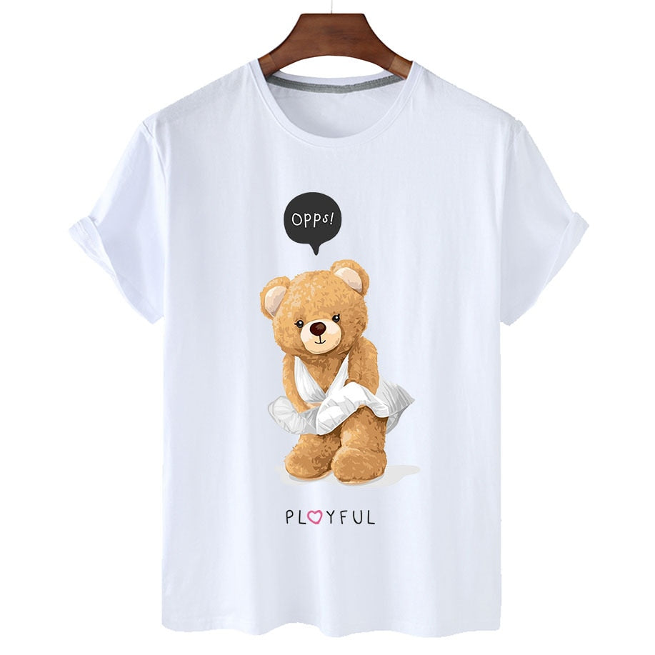 Eco-Friendly Playful Bear T-shirt