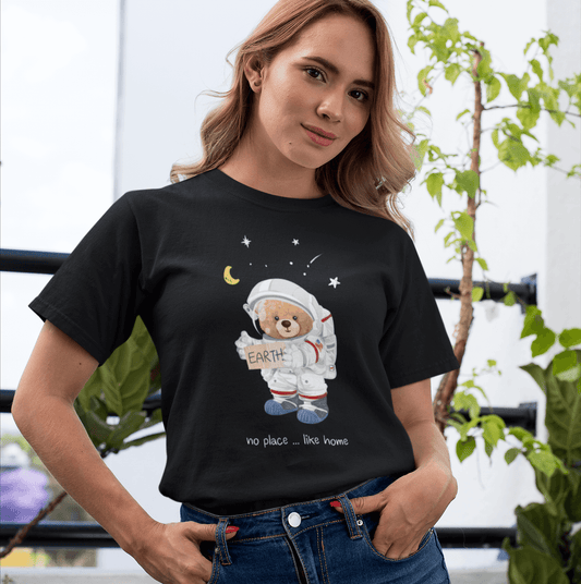 Organic Astronaut Bear T-shirt