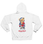 Organic Backprint Boxing Bear Hoodie