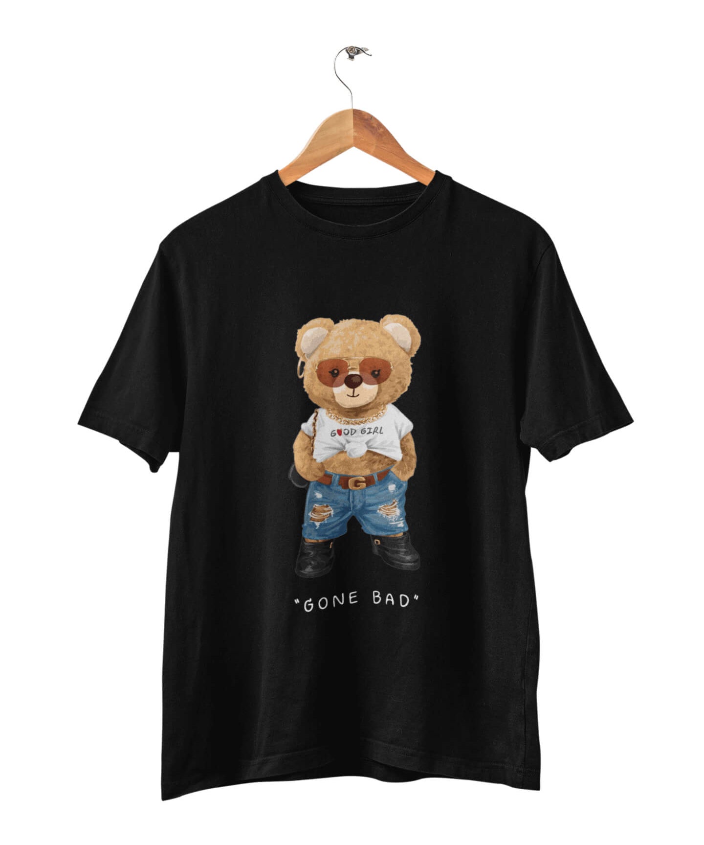 Organic Bad Girl Bear T-shirt