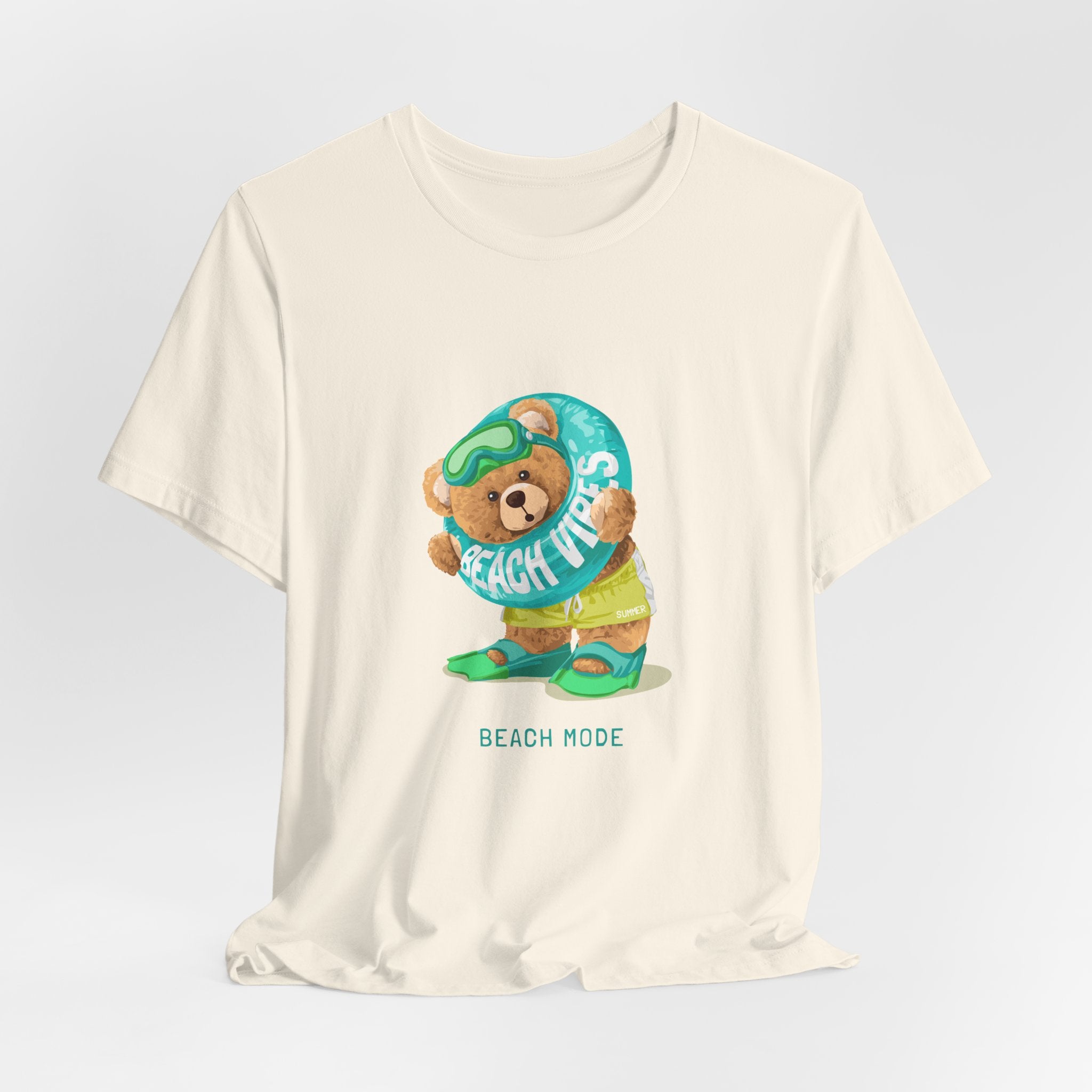 Organic Beach Mode Bear T-shirt