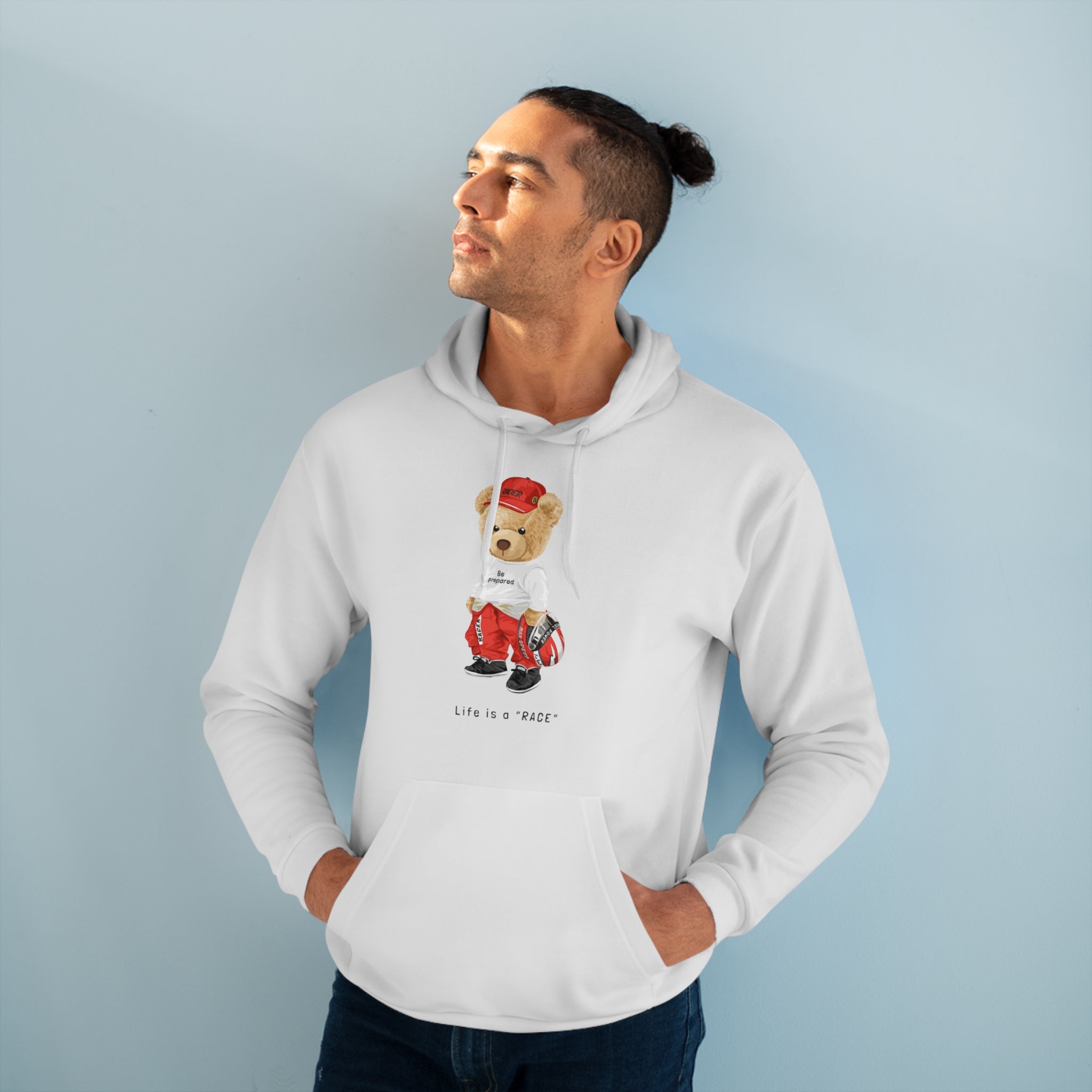 Eco-Friendly Racer Bear Hoodie