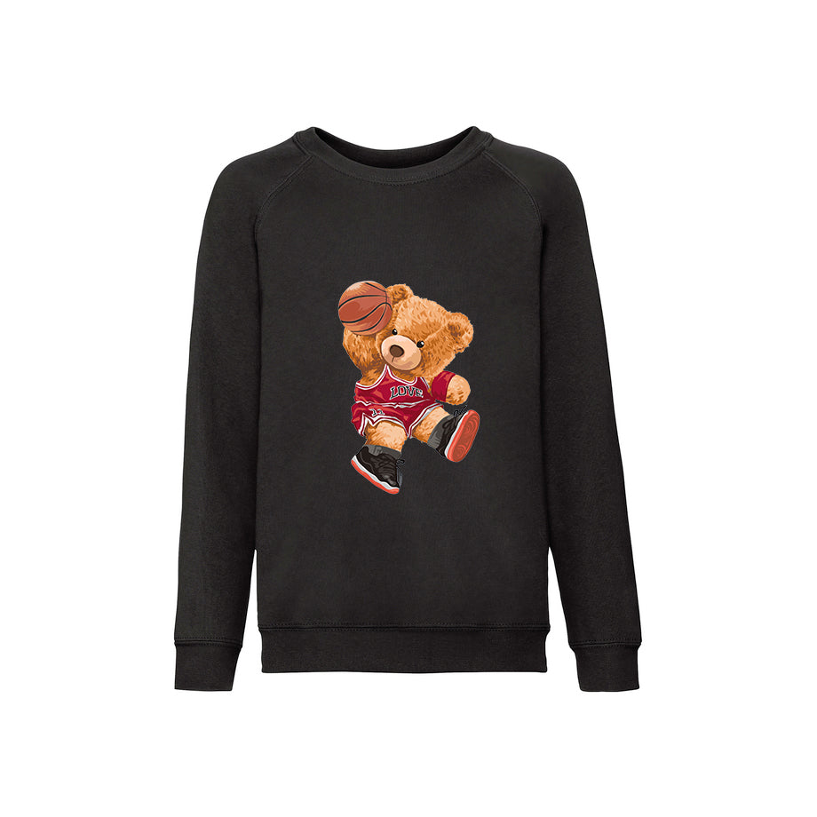 Eco-Friendly Basketball Bear Kids Sweater