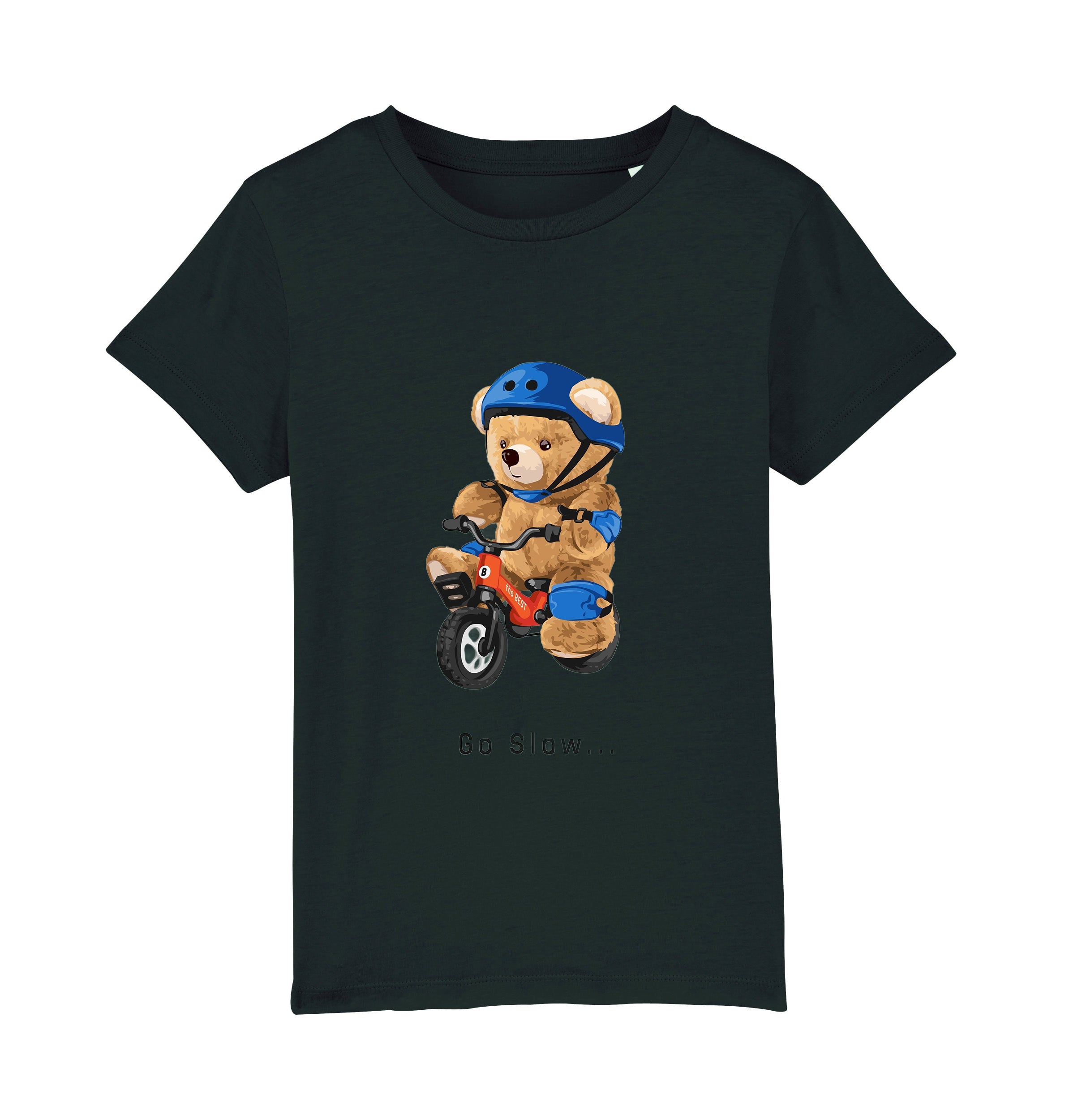 Eco-Friendly Bicycle Bear Kids T-shirt