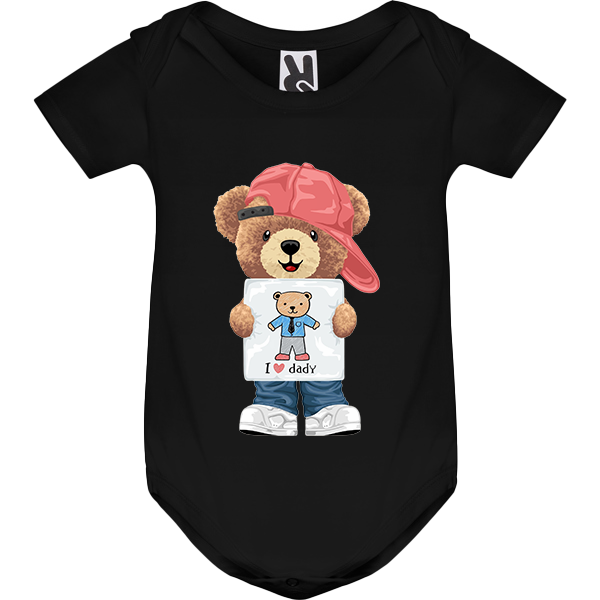 Eco-Friendly Love Daddy Bear Baby Bodysuit