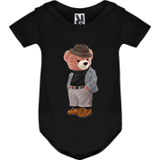 Eco-Friendly Gentleman Bear Baby Bodysuit