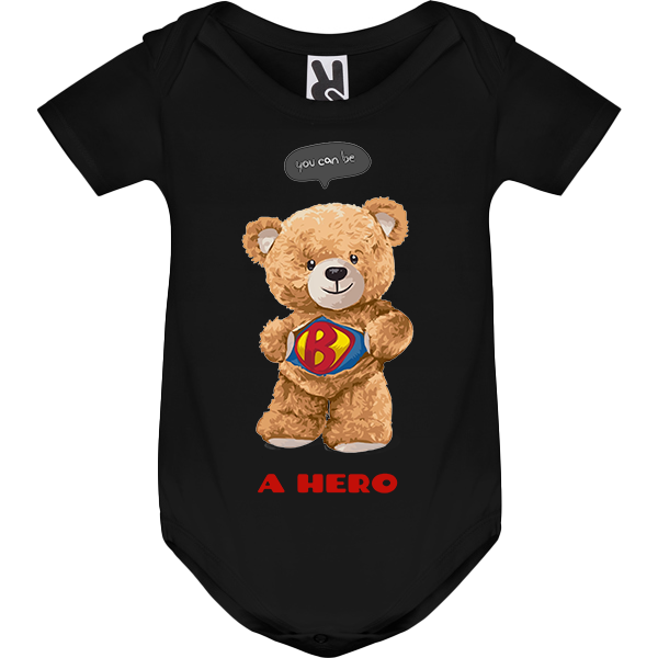 Eco-Friendly Hero Bear Baby Bodysuit