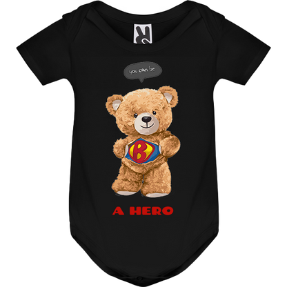 Eco-Friendly Hero Bear Baby Bodysuit