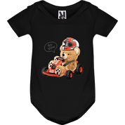 Eco-Friendly Karting Bear Baby Bodysuit