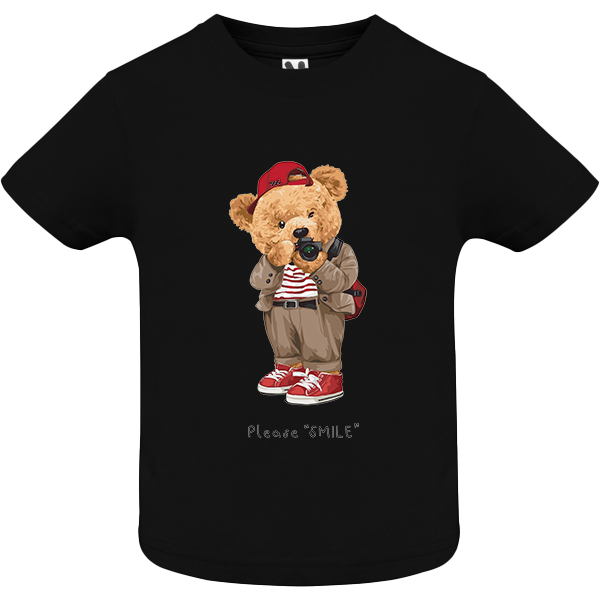 Eco-Friendly Camera Bear Baby T-shirt