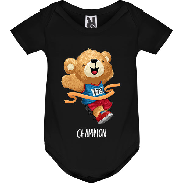Eco-Friendly Winner Bear Baby Bodysuit