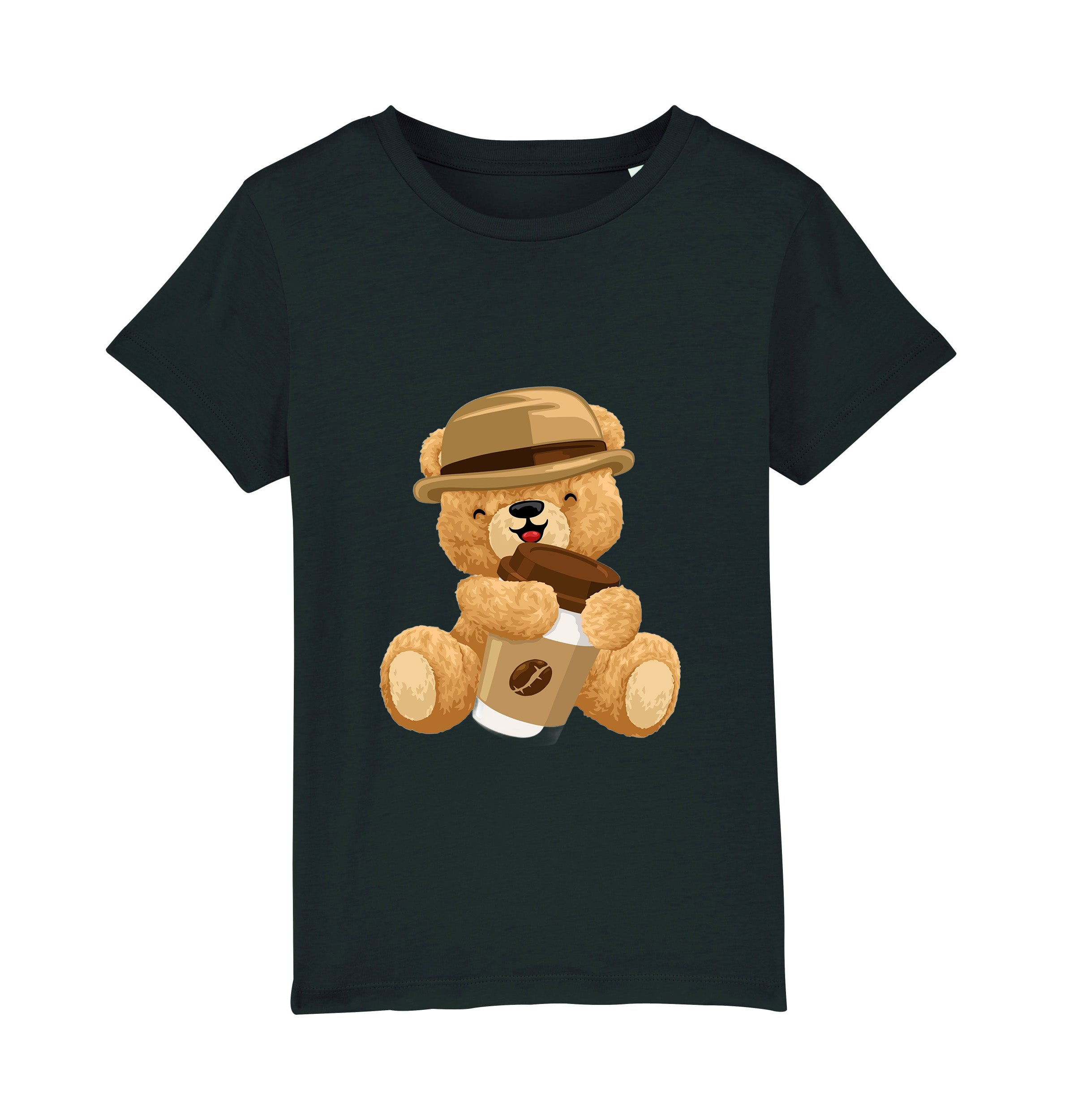 Eco-Friendly Coffee Bear Kids T-shirt