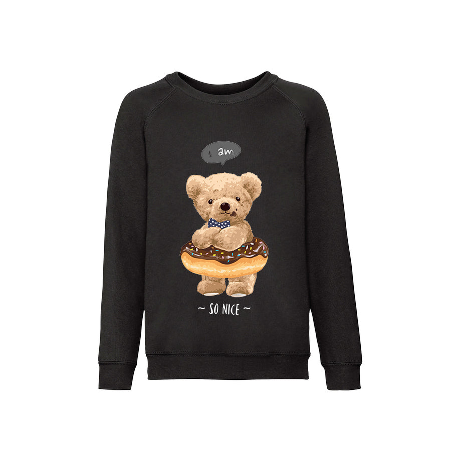 Eco-Friendly Donut Bear Kids Sweater
