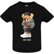 Eco-Friendly Good Vibes Bear Baby T-shirt