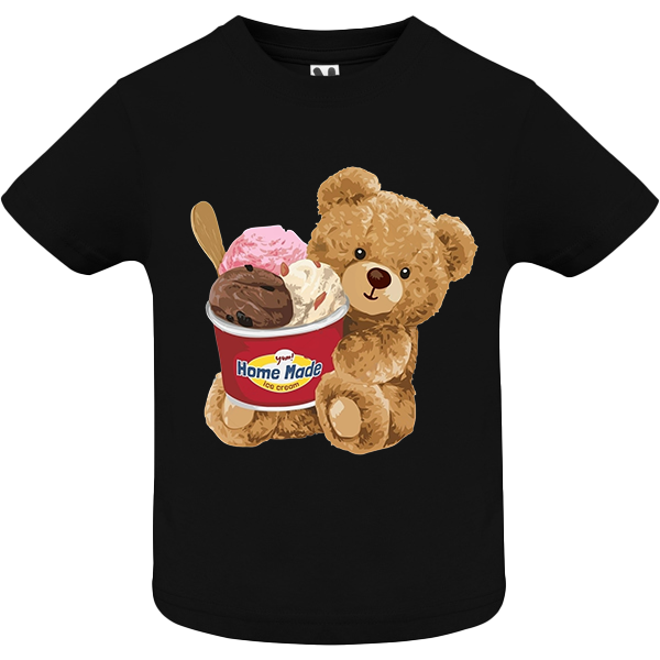 Eco-Friendly Ice Cream Bear Baby T-shirt