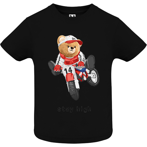 Eco-Friendly Biker Bear Baby T-shirt