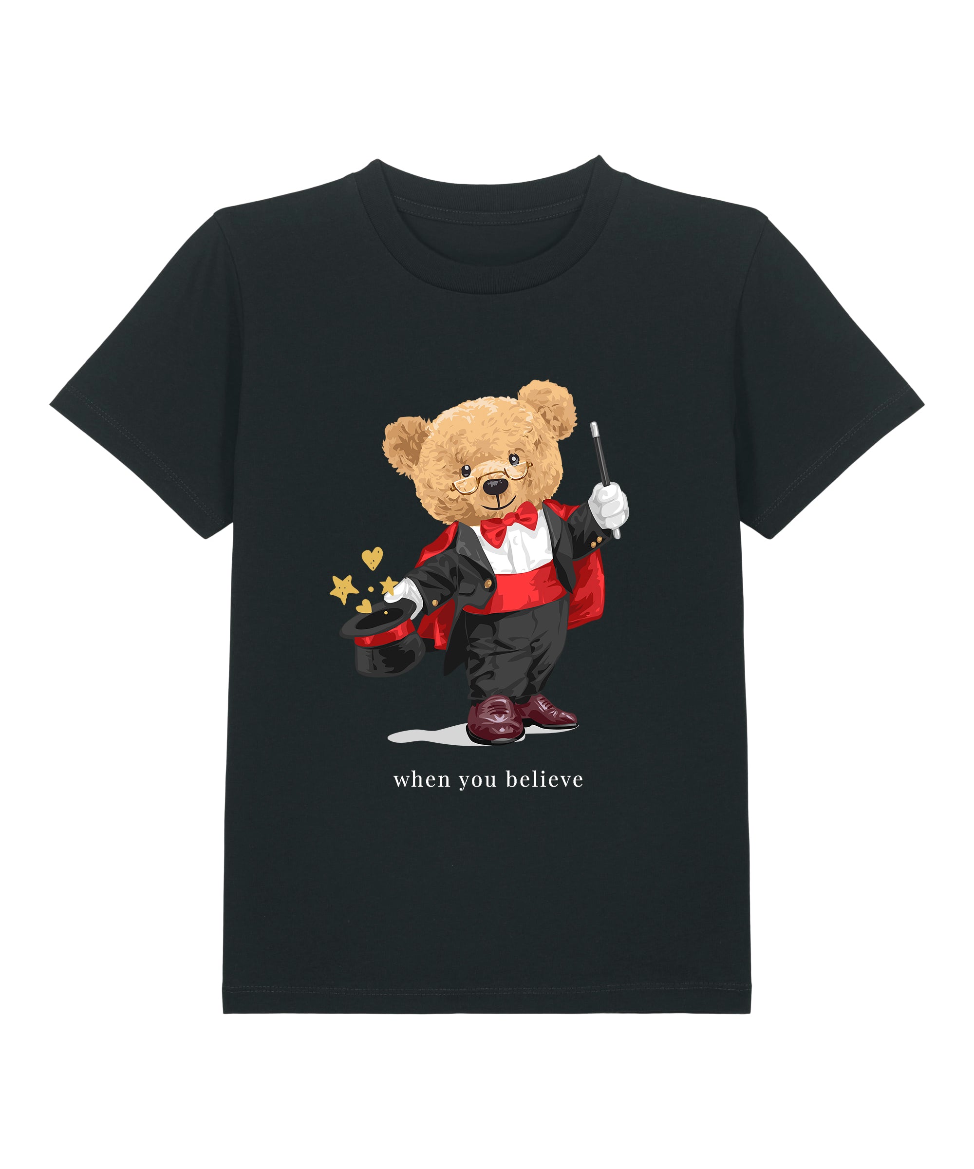 Eco-Friendly Magician Bear Kids T-shirt