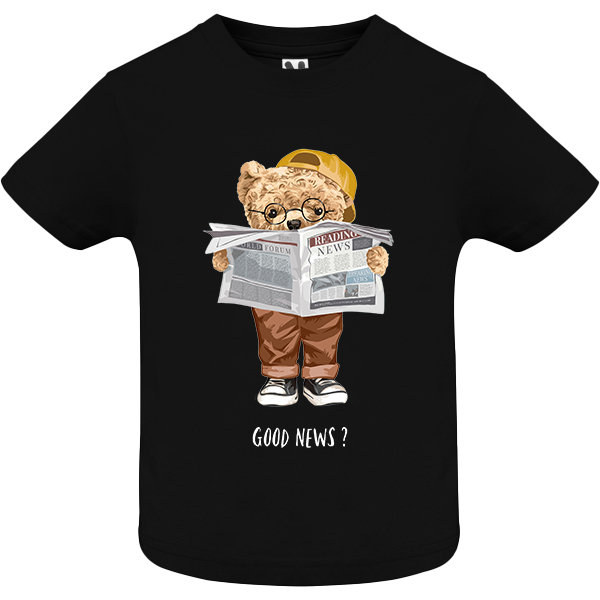 Eco-Friendly News Bear Baby T-shirt
