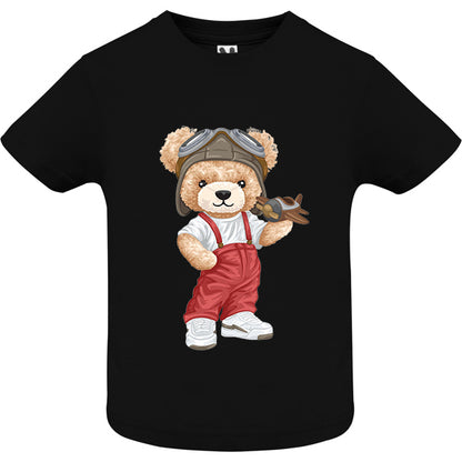 Eco-Friendly Pilot Bear Baby T-shirt