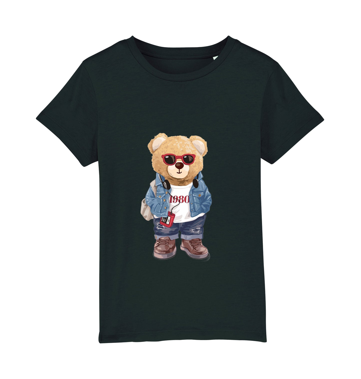 Eco-Friendly Retro Bear Kids T-shirt