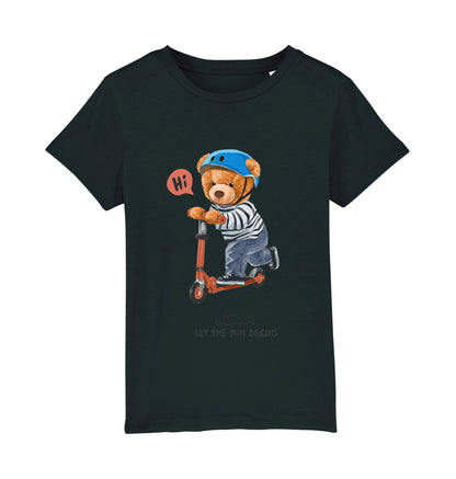 Eco-Friendly Scooter Bear Kids T-shirt