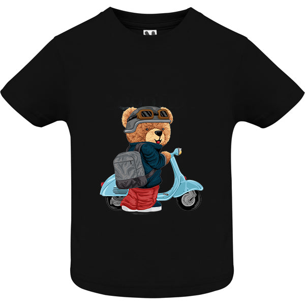 Eco-Friendly Scooter Bear Baby T-shirt