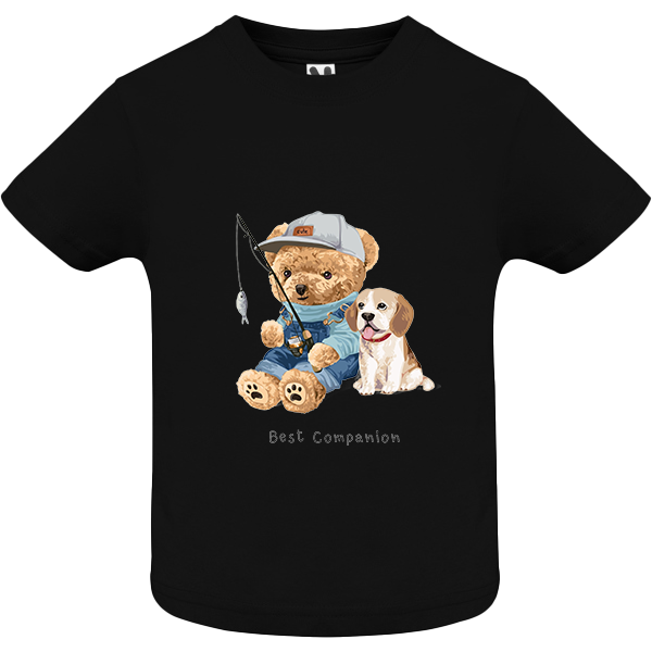 Eco-Friendly Fishing Bear Baby T-shirt