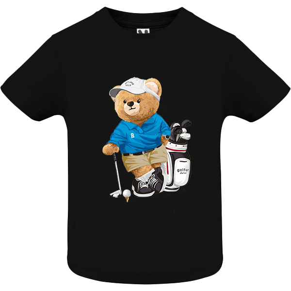 Eco-Friendly Golfer Bear Baby T-shirt