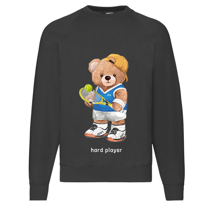Eco-Friendly Tennis Player Bear Pullover
