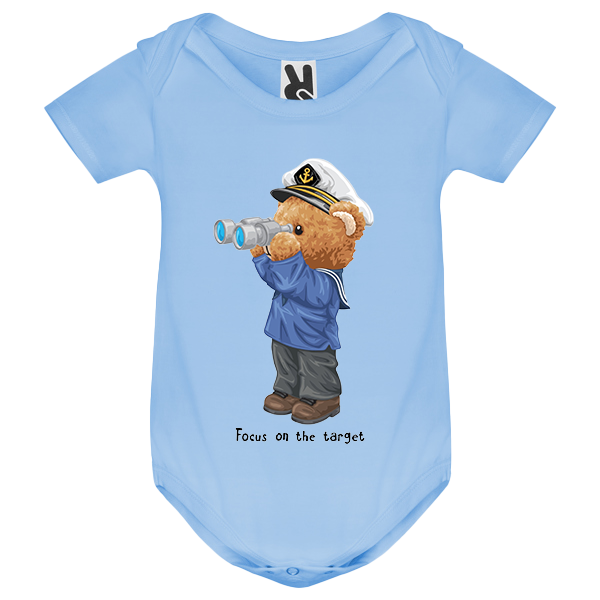 Eco-Friendly Captain Bear Baby Bodysuit