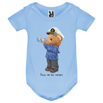 Eco-Friendly Captain Bear Baby Bodysuit