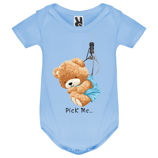 Eco-Friendly Pick Me Bear Baby Bodysuit