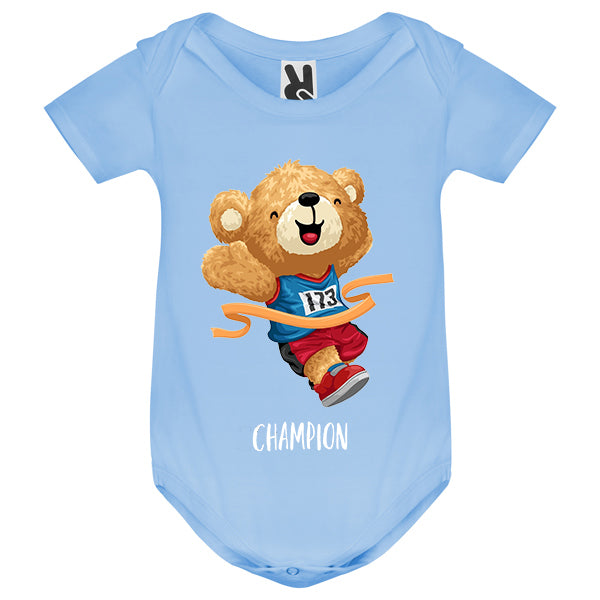 Eco-Friendly Winner Bear Baby Bodysuit