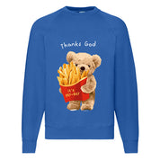 Eco-Friendly French Fries Bear Pullover