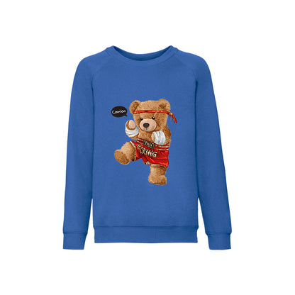 Eco-Friendly Kickboxer Bear Kids Sweater