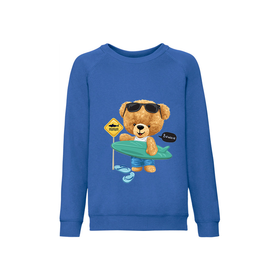 Eco-Friendly Surf Bear Kids Sweater